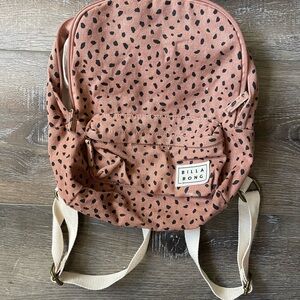 Billabong brown and Black Patterned Backpack like new